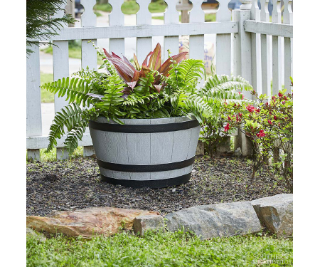 Resin Whiskey Barrel 22.5″ – Birch